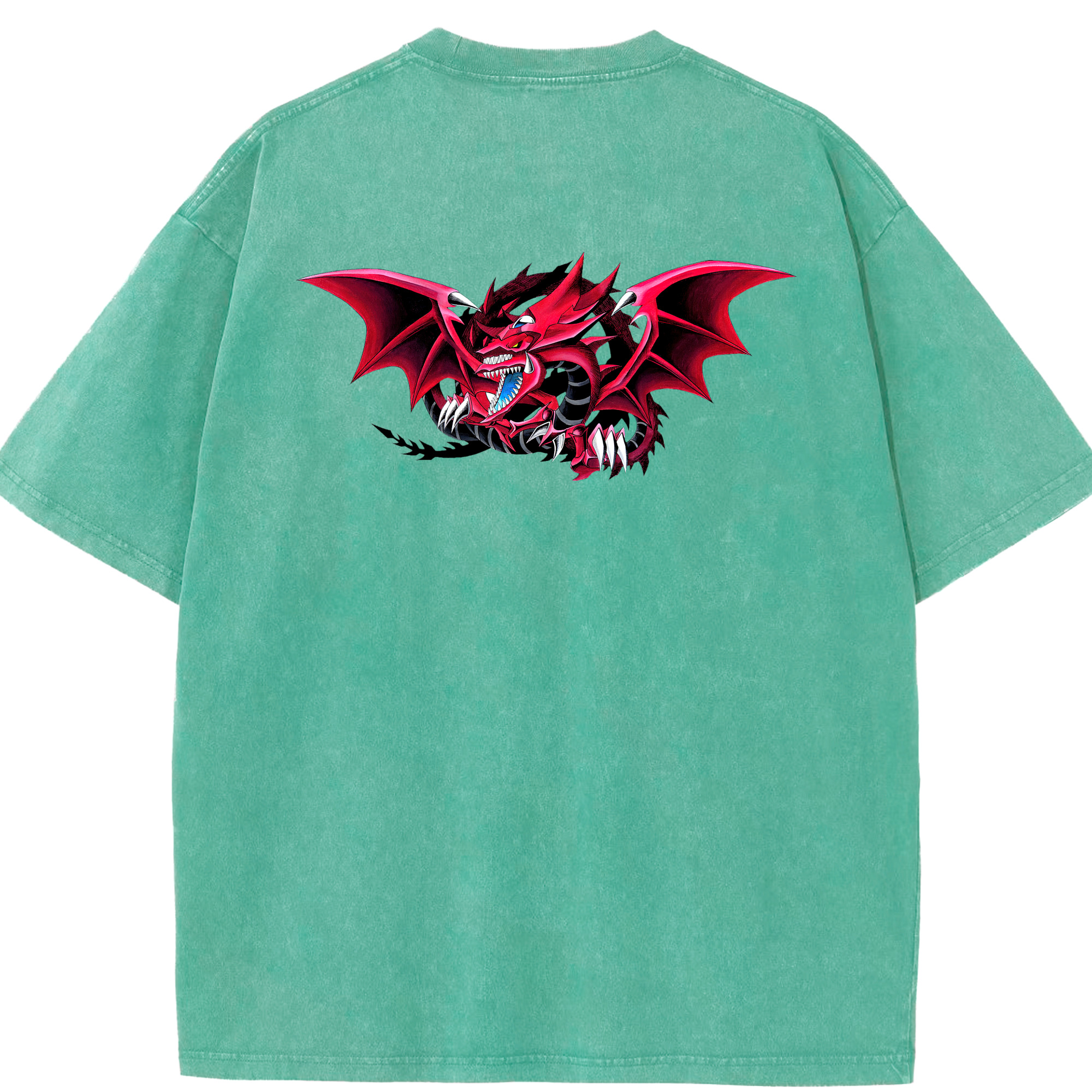 （画像用） 遊☆戯☆王 Yu-Gi-Oh! 綿100% ヴィンテージ風 半袖Tシャツ（背面プリント）